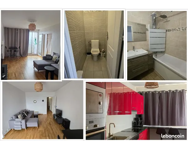 Chambre meublée en colocation - Colombes - Vue Tour Eiffel / La Défense
