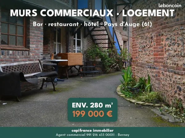 Local bar, restaurant, hôtel 300 m²