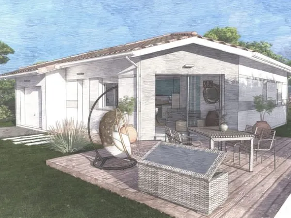 Maison au calme deux chambres avec garage à Castandet