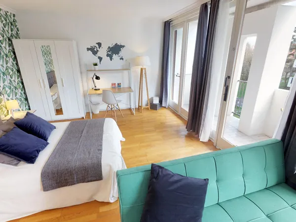 Loue chambre en colocation dans appartement - 20m2 - Lille