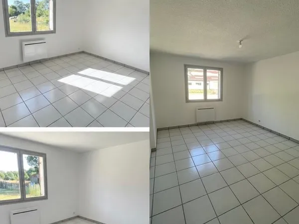 Location T4 avec cour et jardin