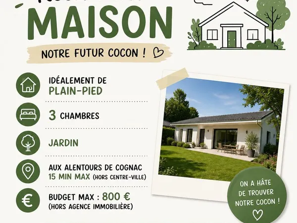 Jeune couple et son bébé de 11 mois recherche son futur cocon 🏡