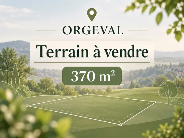 Terrain à bâtir proche centre-vile Orgeval de 370 m2
