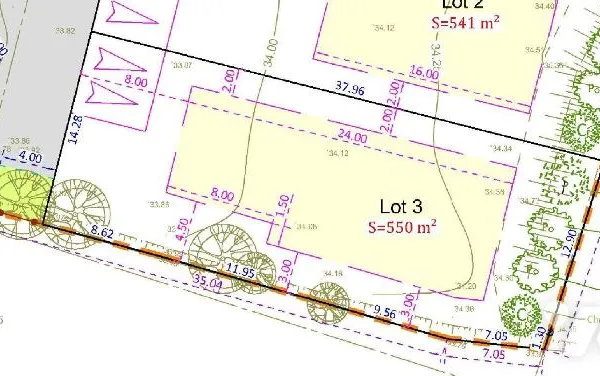 Terrain 260 m²