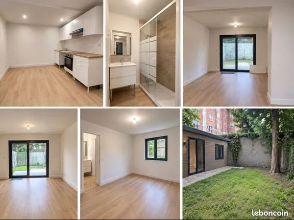 T2 rénové avec jardin privatif de 30 m² - DPE C - 730 CC - Direct propriétaire