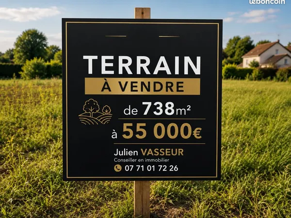 Terrain 738 m² Conchil-le-Temple