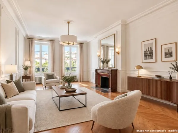 Vente appartement élégant du XIX ème siècle vue sur le Rhône