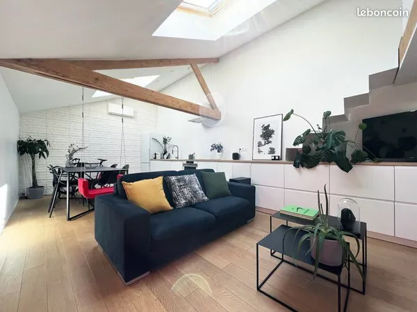 Appartement d'architecte rénové - Toulouse Côte Pavée - Terrasse privative esprit maison