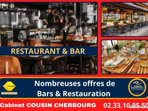Fonds de commerce bar Cherbourg
