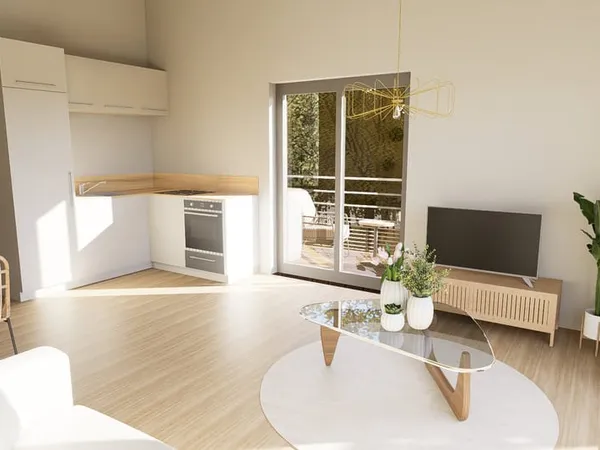 T3 en attique avec terrasse