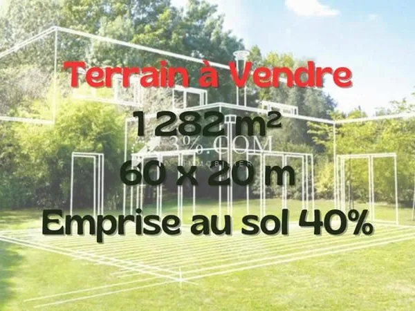 Terrain 1282 m²