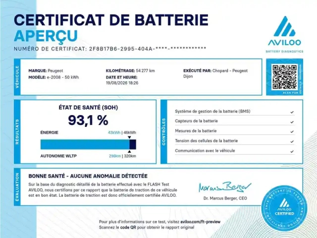 Peugeot 2008 electrique 136 ch