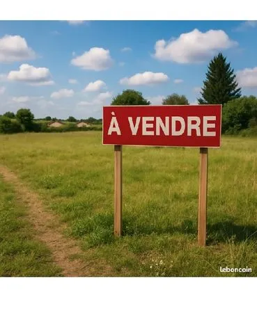 Bâtiment avec garages et terrain