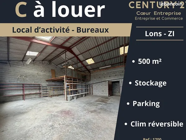 Local 500 m² lons le saunier