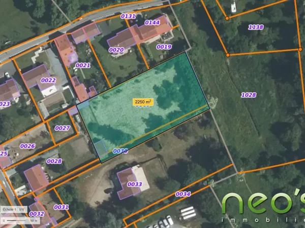 Terrain en individuel 2250 m²