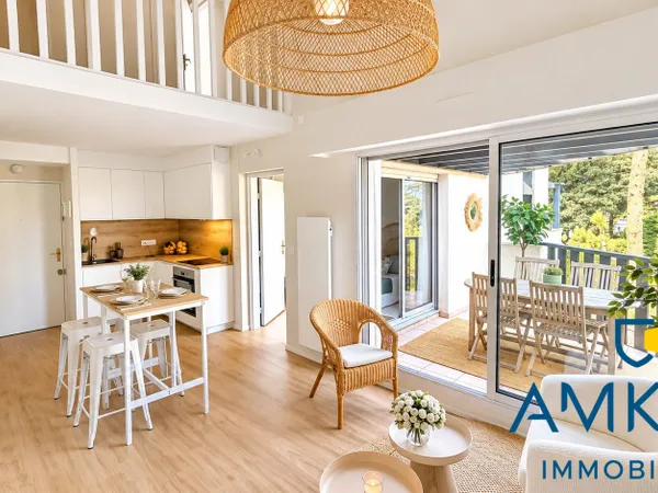 Appartement T3bis avec garage dans résidence avec piscine proch