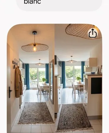 Appartement devant la plage des sables d'or