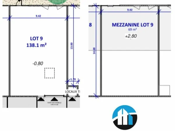 BUREAUX 207 m² APPRIEU