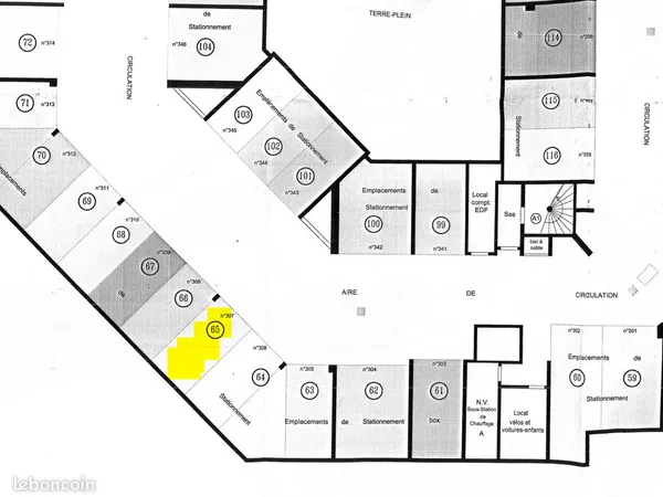 Location parking souterrain