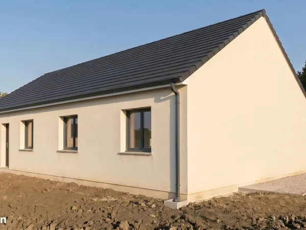 Une maison neuve tout compris. Cuisine, carrelage, parquet, PAC, WC, douche italienne, double vasque