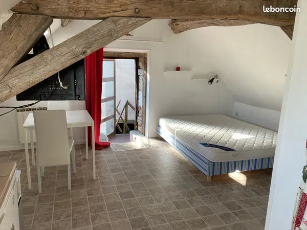 Studio très lumineux avec terrasse