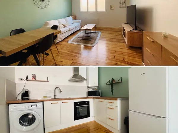 Bel appartement rénové T2 meublé 43m2