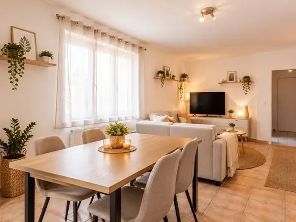 Location maison de ville avec terrasse 3 chambres