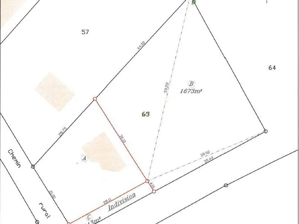 Terrain 1673 m² BREHAND