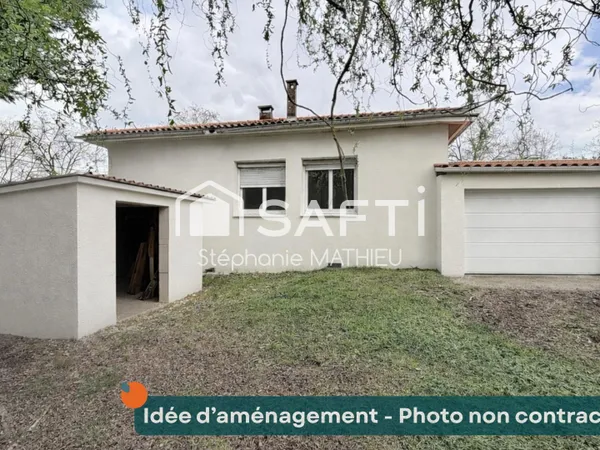 Maison de plain-pied à proximité du village