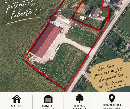 Pavillon + hangar agricole
