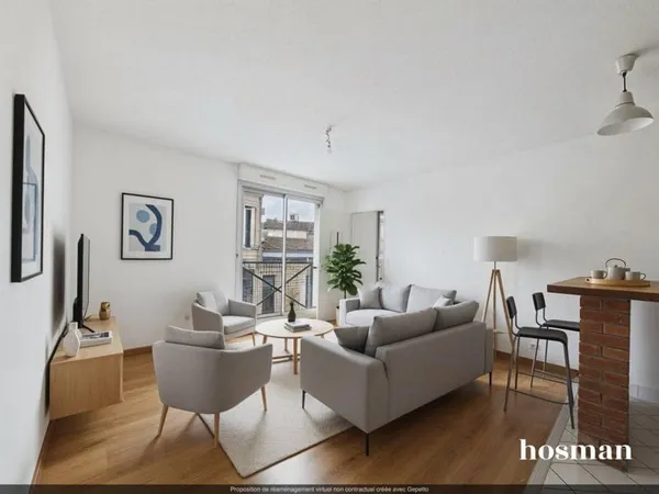 Appartement 2 pièces de 47 m² avec ascenseur - investisseur ou premier achat - Rue Dubourdieu, Borde