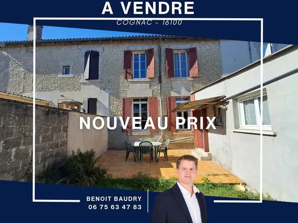 Maison de ville à RENOVER - 3 chambres - garage - Jardinet + te