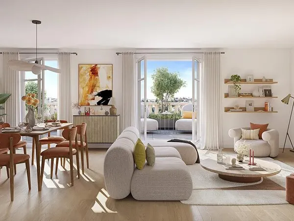 À Livry-Gargan, 41 appartements neufs au sein d'une résidence contemporaine organisée autour d'un co