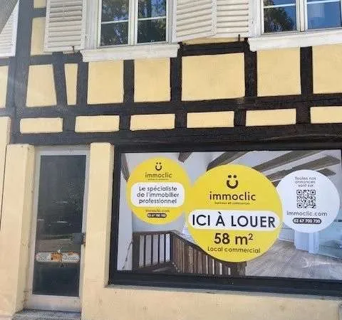 local commercial à louer 58m²