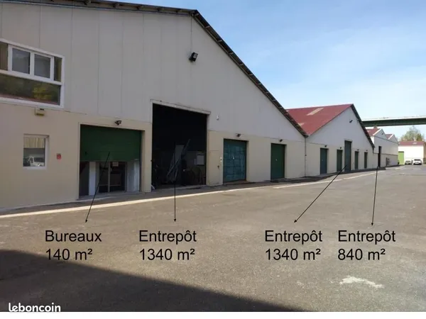 3700 m² entrepôt divisibles