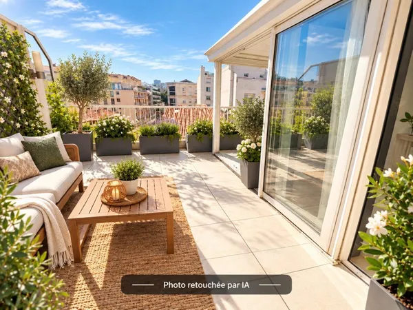 T3 Terrasse Dernier étage Endoume