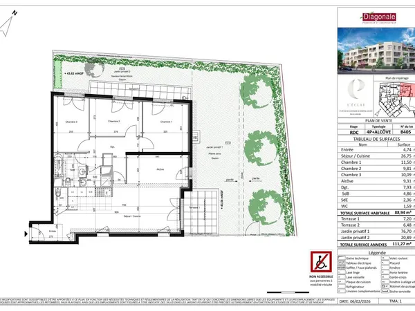 Appartement 4 pièces 89 m²