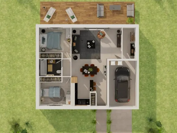 Maison neuve 3 pièces 71 m²