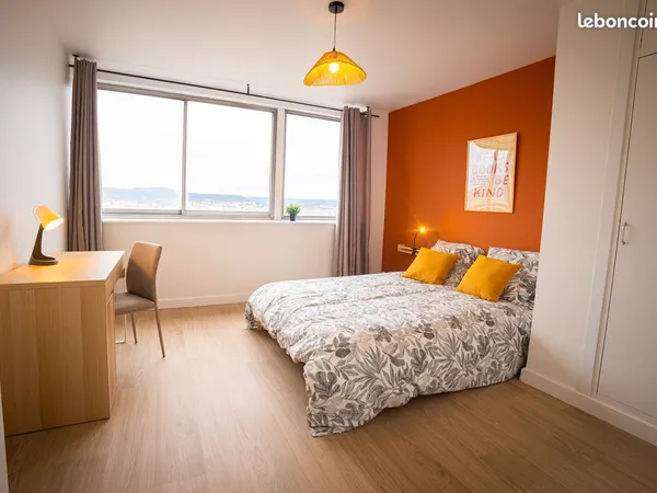 🌇 Chambre 13m2 meublée - Nancy Centre Gare - Colocation Neuve