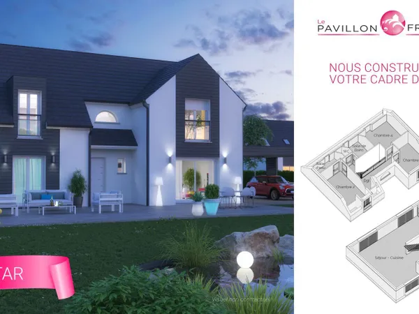 Terrain + maison 120 m²