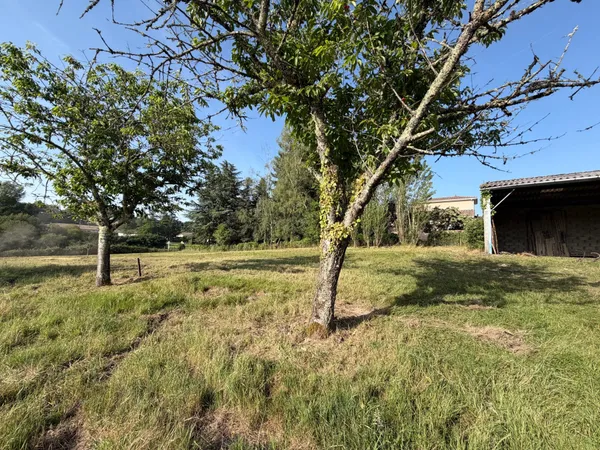 Terrain constructible avec hangar