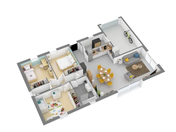 Maison neuve 4 pièces 86 m²