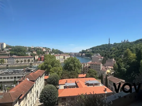 BALCON - VUE PANORAMIQUE SAONE ET LYON