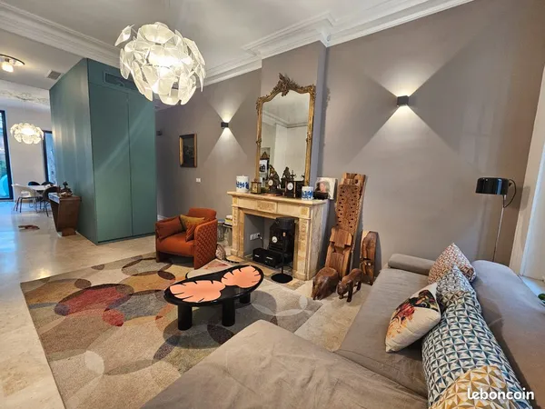 Marseille 5e - duplex meublé 140 m² avec jardin - bail mobilité