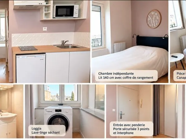 Brest St-Pierre - T1 bis meublé 25 m² - Refait à neuf - Dernier étage