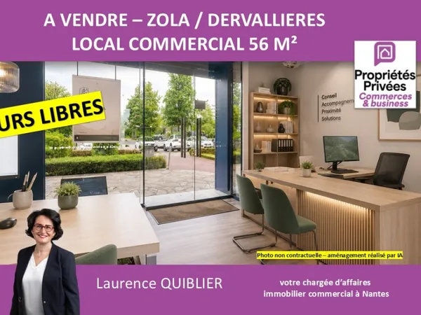 Commerce 1 pièce 56 m²