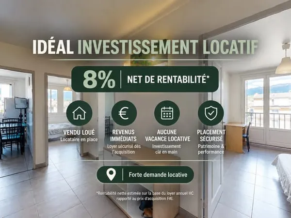 Appartement 4 pièces de 67 m2 - Grenoble