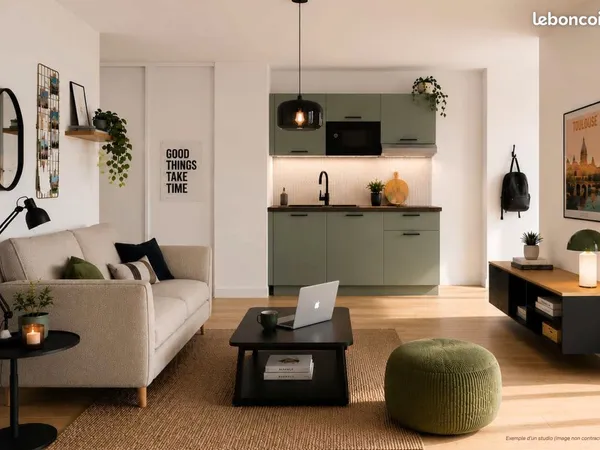 Studio 1 pièce 22 m²