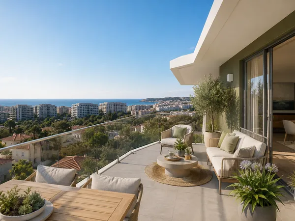 FRAIS DE NOTAIRE OFFERT ! SPLENDIDE T3 DERNIER ETAGE DE 70M² AVEC 16.50M² DE TERRASSE VUE MER