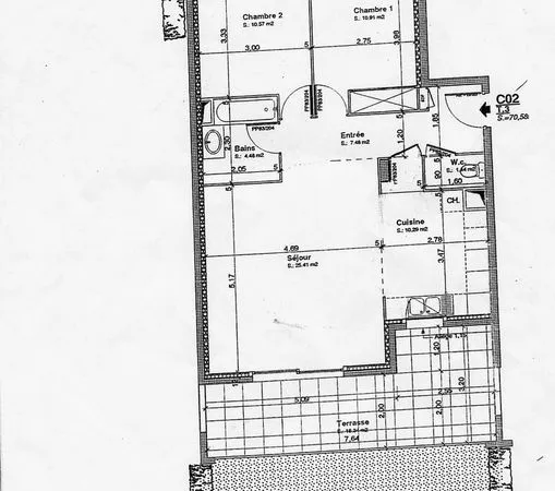 Appartement de 72m2 à louer sur Thonon-les-Bains